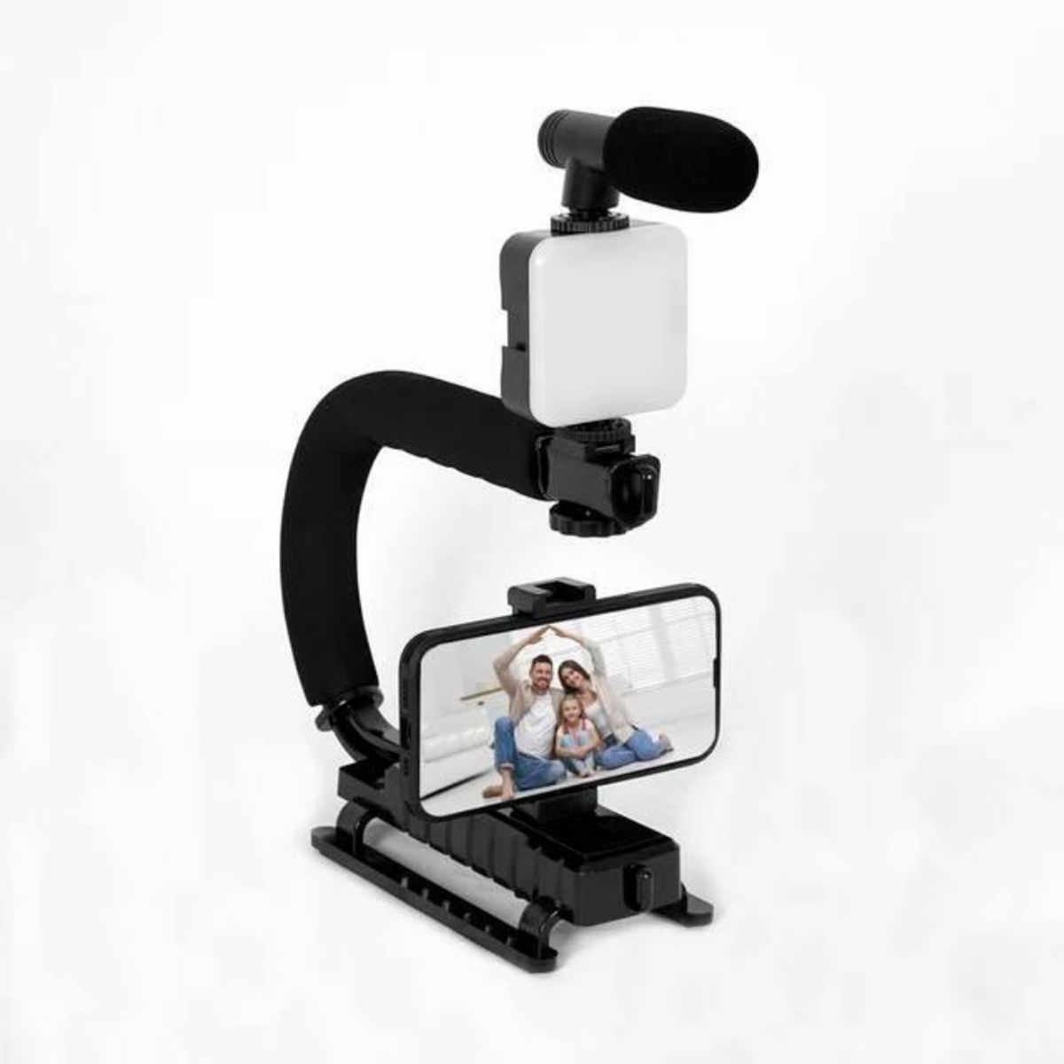 GENERICO - Soporte Estabilizador para Cámara Celular con Luz Led  Control AY-49U