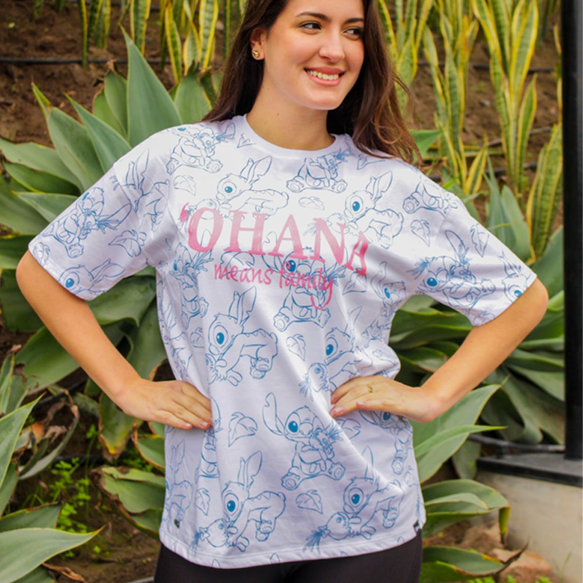 DISNEY - POLO OVERSIZE   LILO & STITCH  MUJER