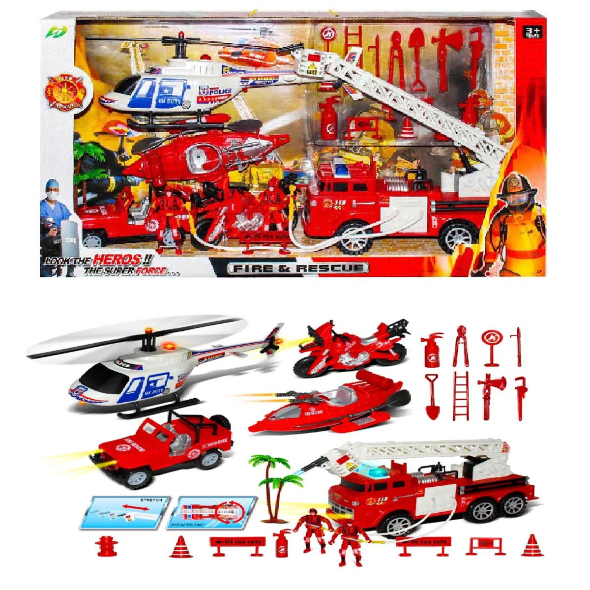 GENERICO - Set De Juegos Xingao Toys Bomberos 911-11