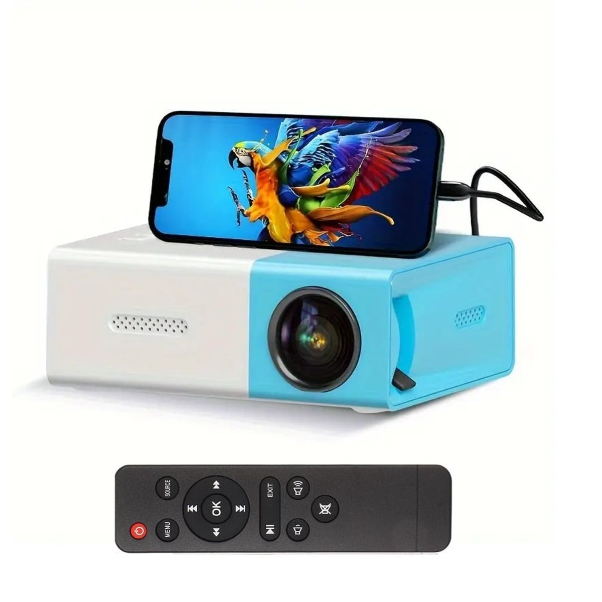 GENERICO - Proyector para telefono celular Portatil 1080P Con Control