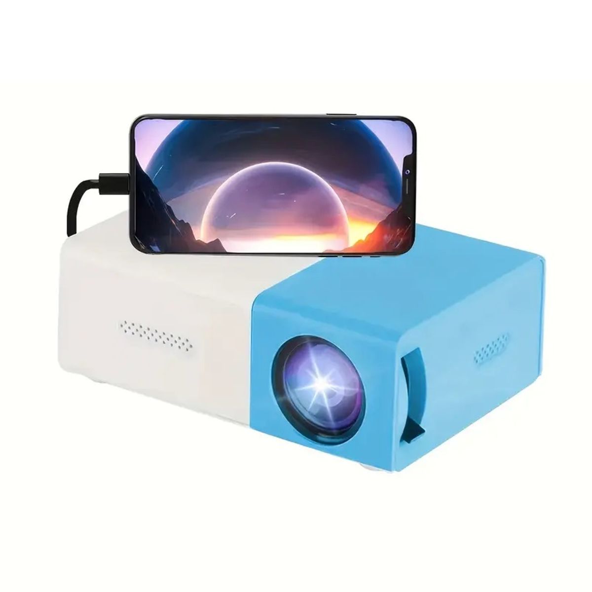 GENERICO - Proyector para telefono celular Portatil 1080P Con Control