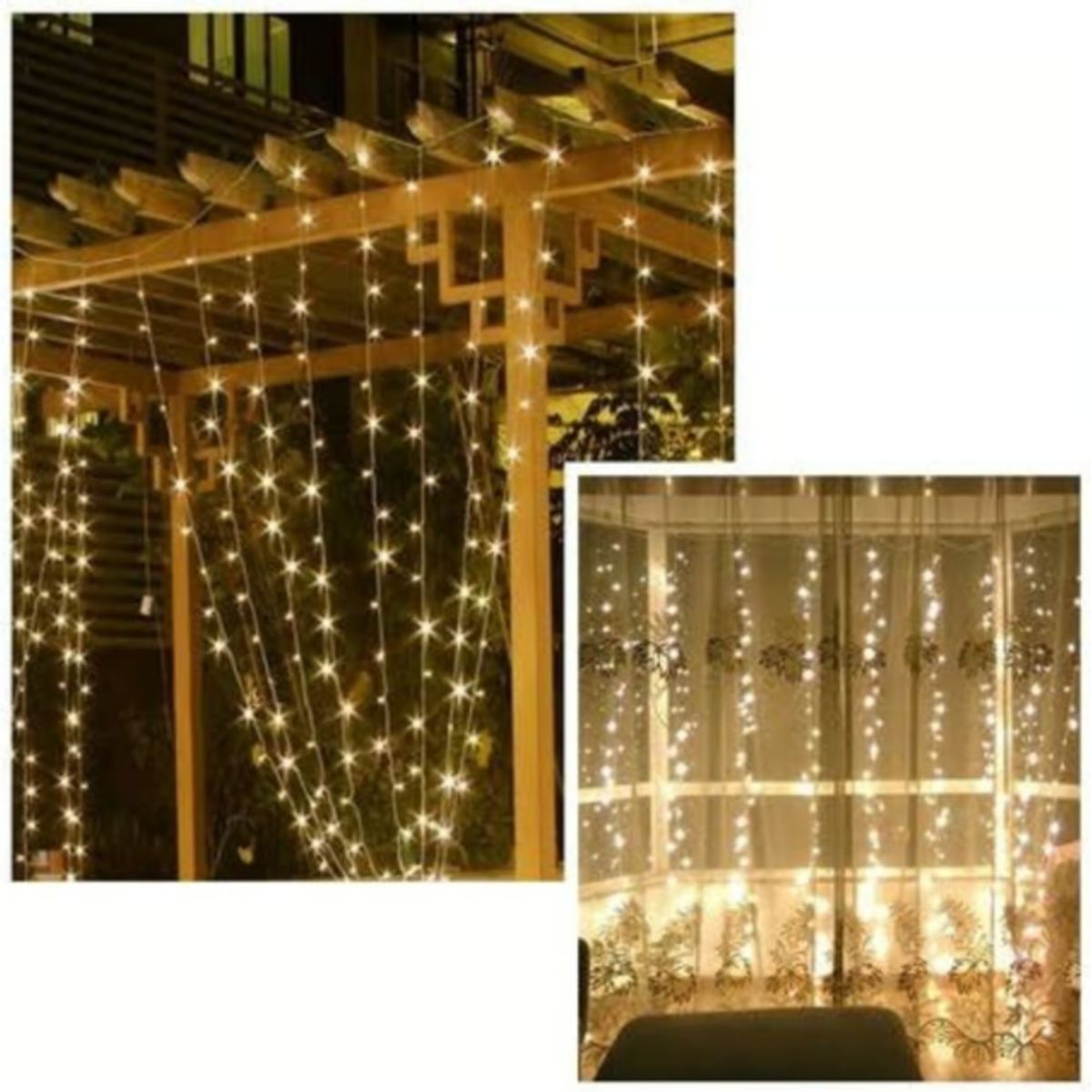 GENERICO - Cortina de Luces LED Impermeable para  Eventos