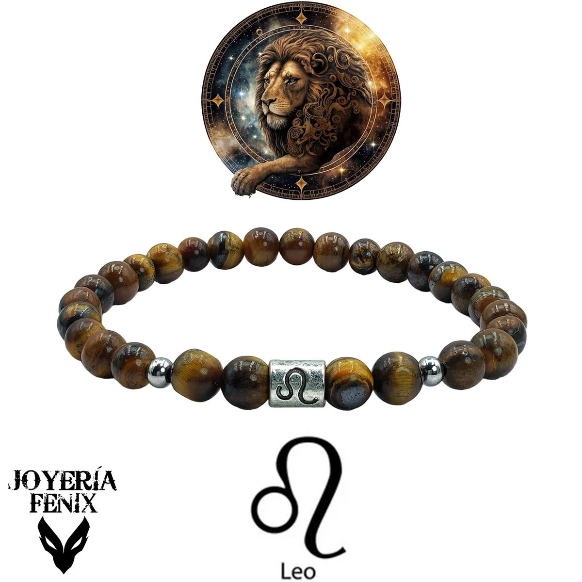 JOYERIA FENIX - Pulsera Zodiacal Piedra Natural 6mm - Joyería Fénix