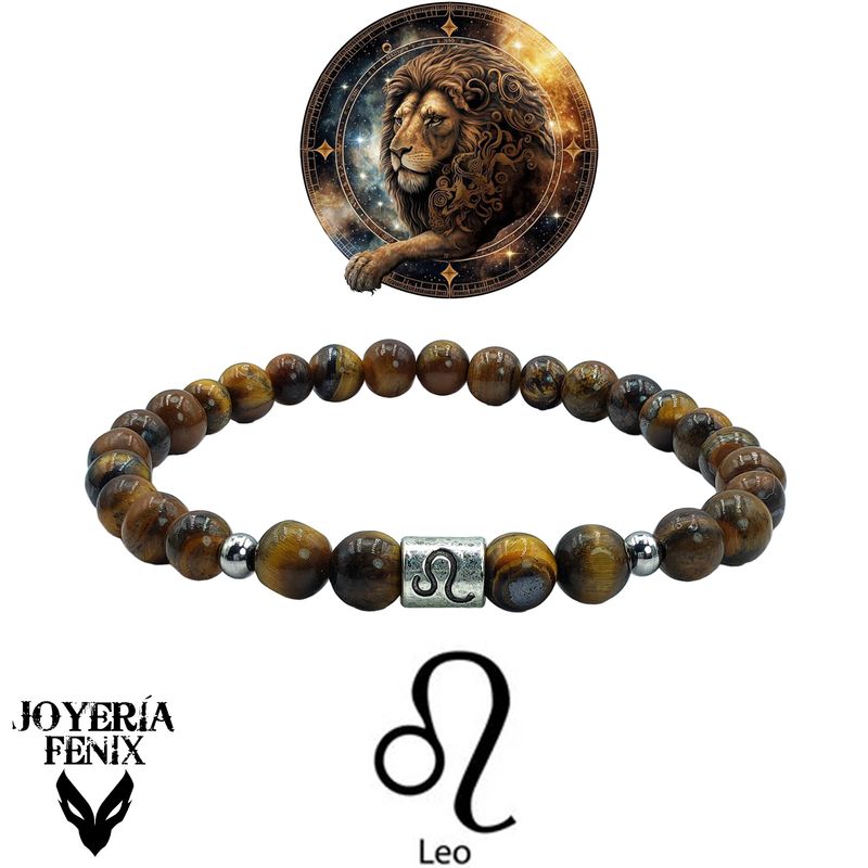 JOYERIA FENIX - Pulsera Zodiacal Piedra Natural 6mm - Joyería Fénix