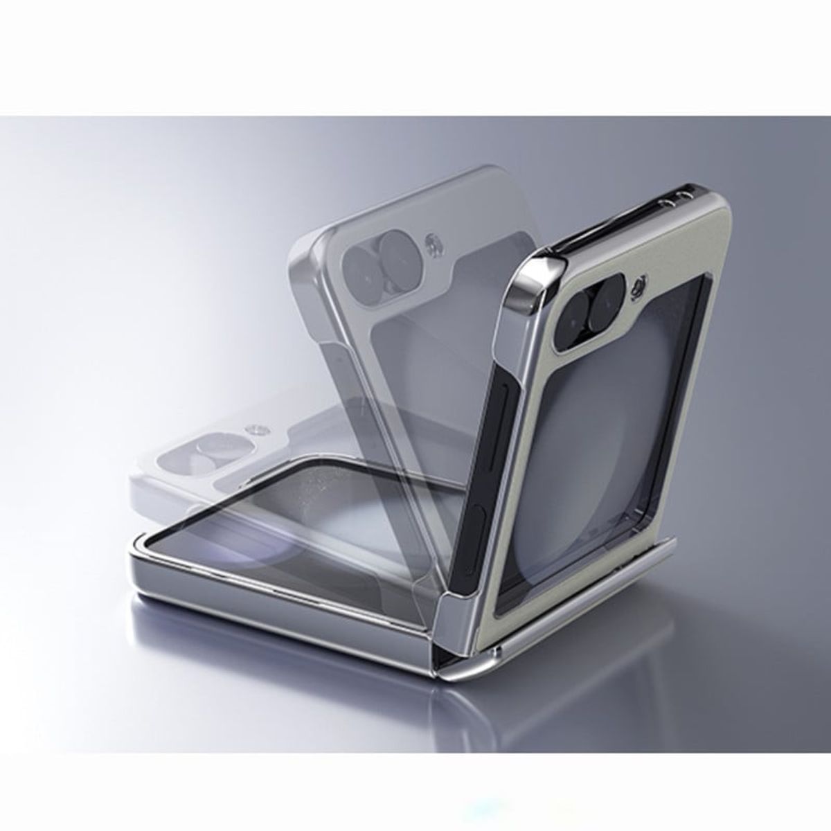 NILLKIN - Case Nillkin Camshield Flip Leather Samsung Z Flip 6 - Blanco