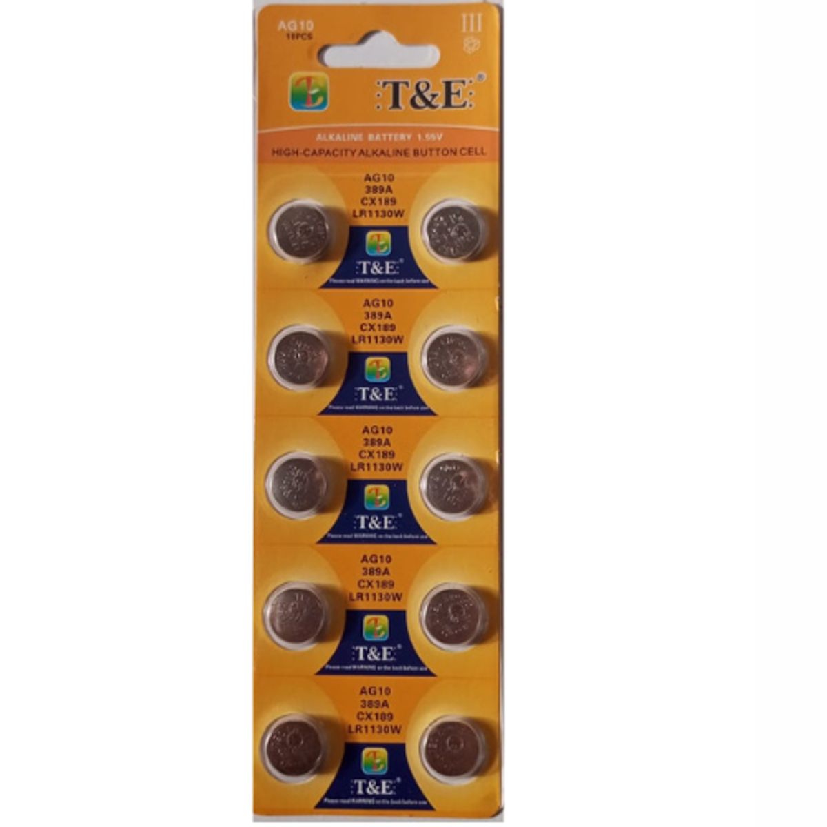 GENERICO - PILAS BOTON T&E AG10 LR1130W
