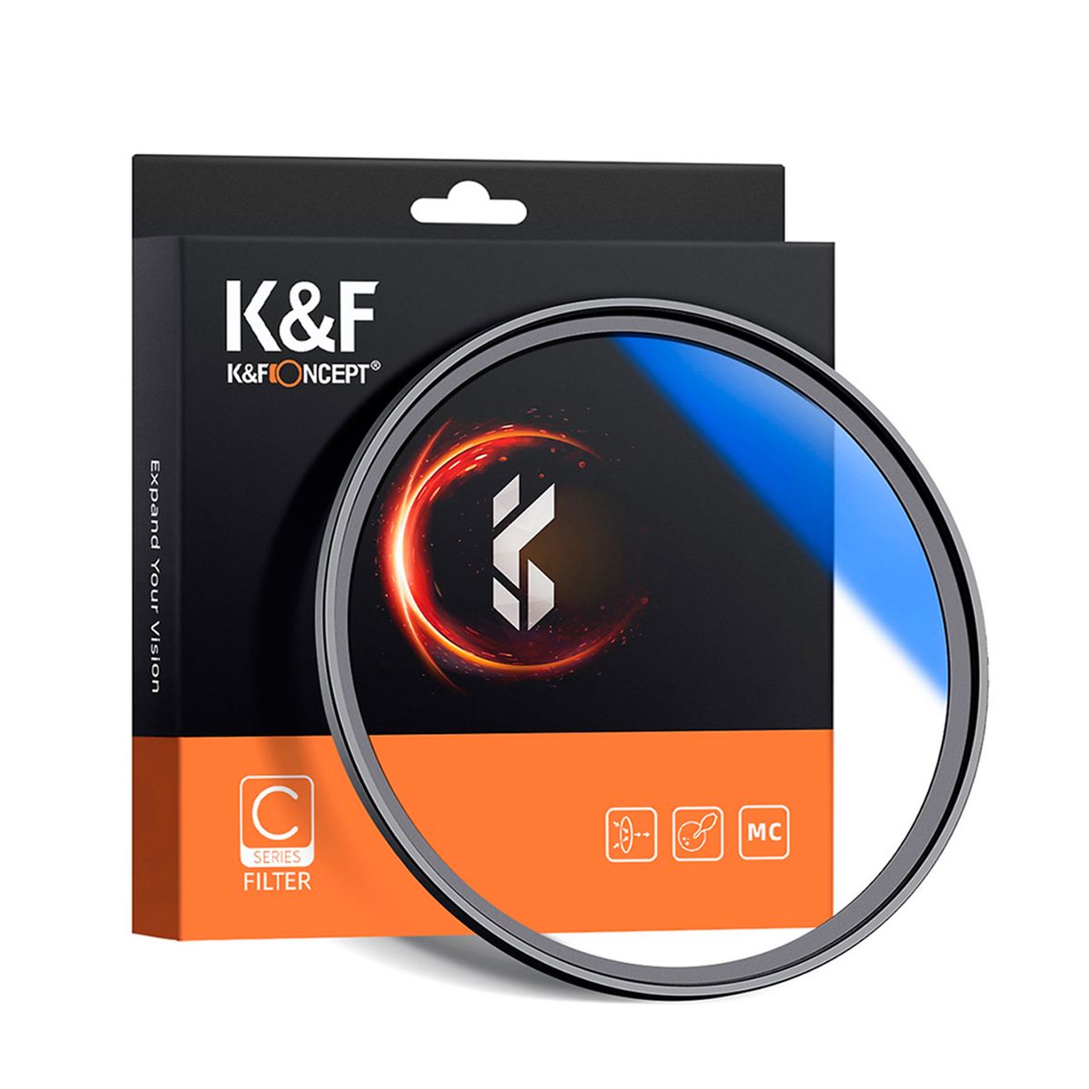 K&F CONCEPT - Filtro 58mm Ultravioleta MCUV Blue Coat Slim K&F Concept.