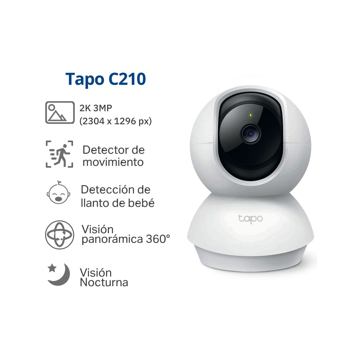 TP LINK - Kit de Cámara de Seguridad 2K Tapo C210 + Tapo C510W + Micro SD 128 gb - Tplink