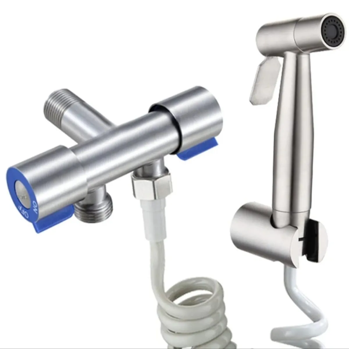 GENERICO - Combo Duchita Bidé Completo de Acero Inoxidable SUS 304