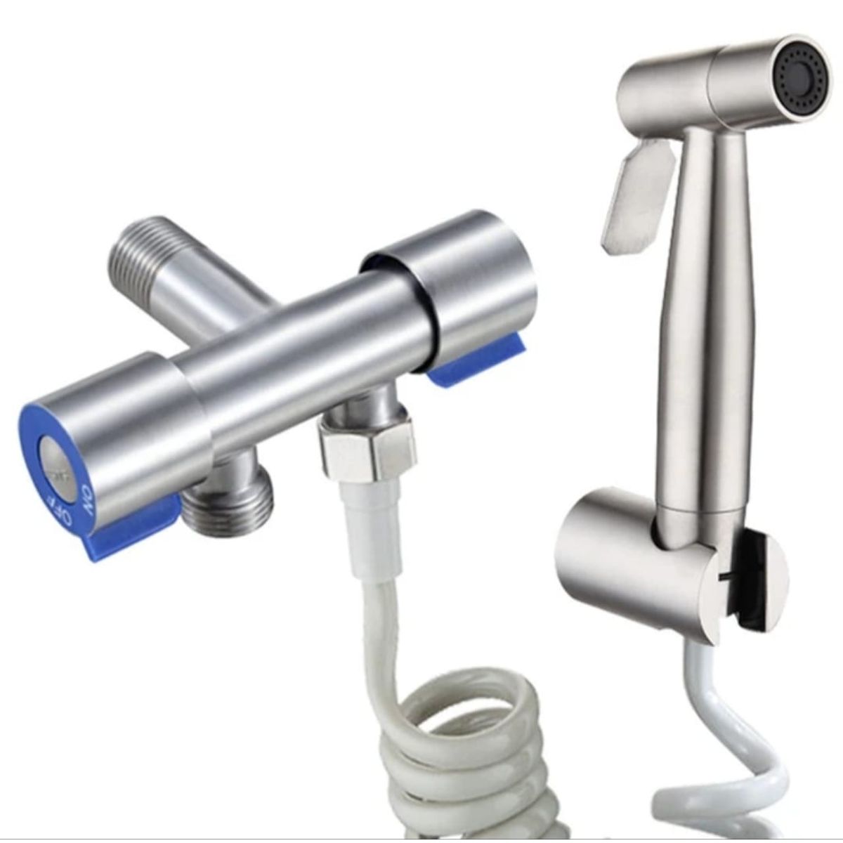 GENERICO - Combo Duchita Bidé Completo de Acero Inoxidable SUS 304