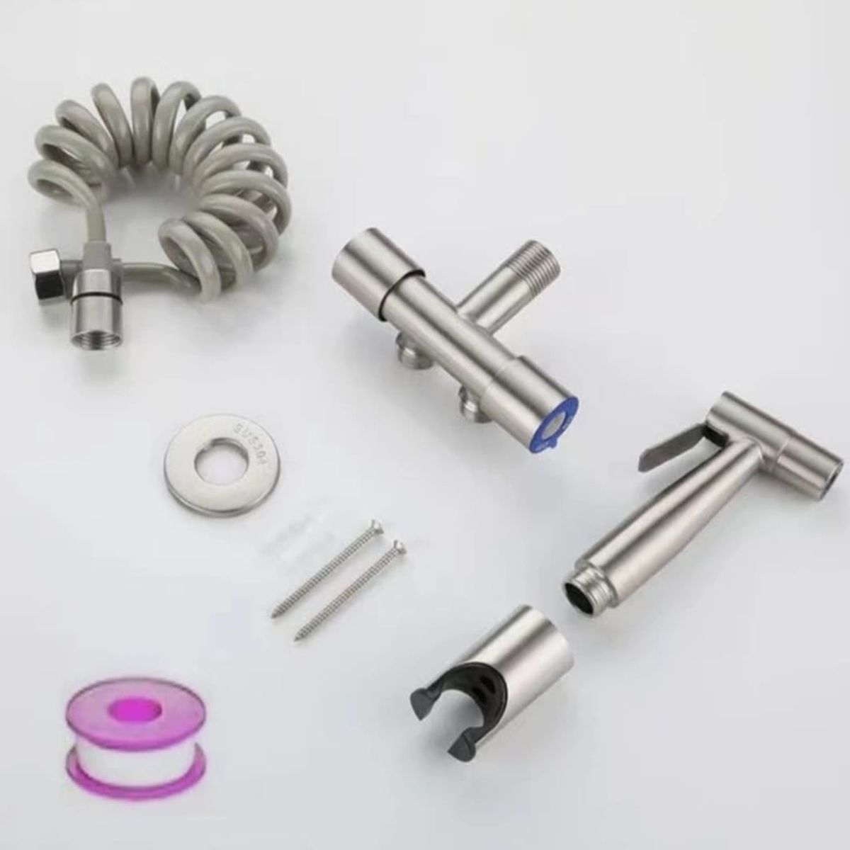 GENERICO - Combo Duchita Bidé Completo de Acero Inoxidable SUS 304