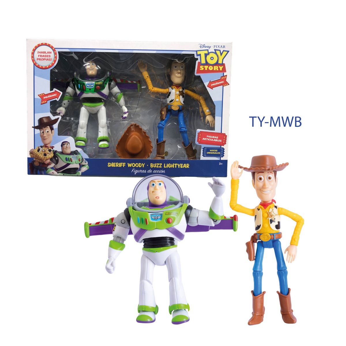 TOY STORY - SET DE FIGURAS DE ACCION WOODY Y BUZZLIGHTYEAR