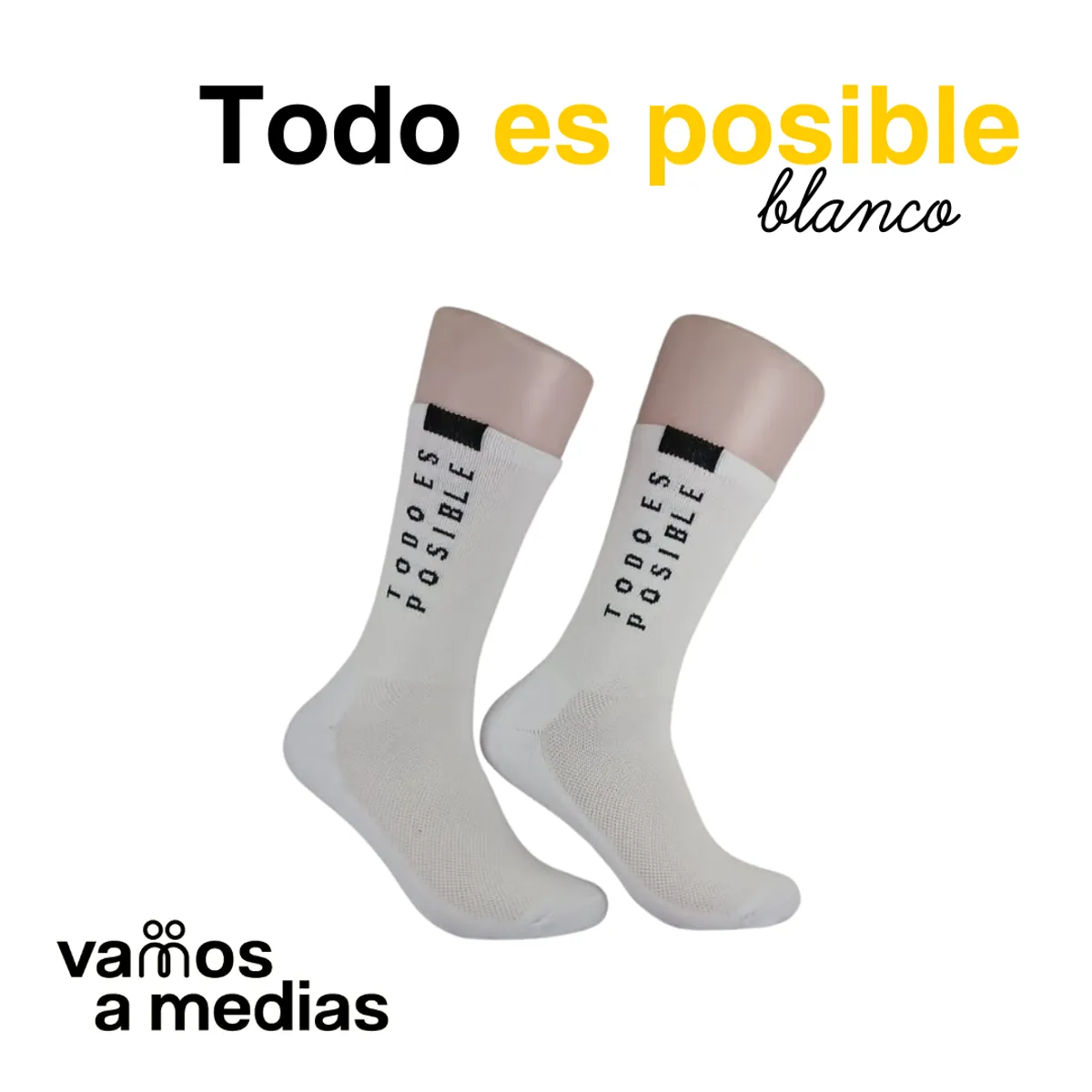 VAMOS A MEDIAS - Medias deportivas compresoras de algodón para running