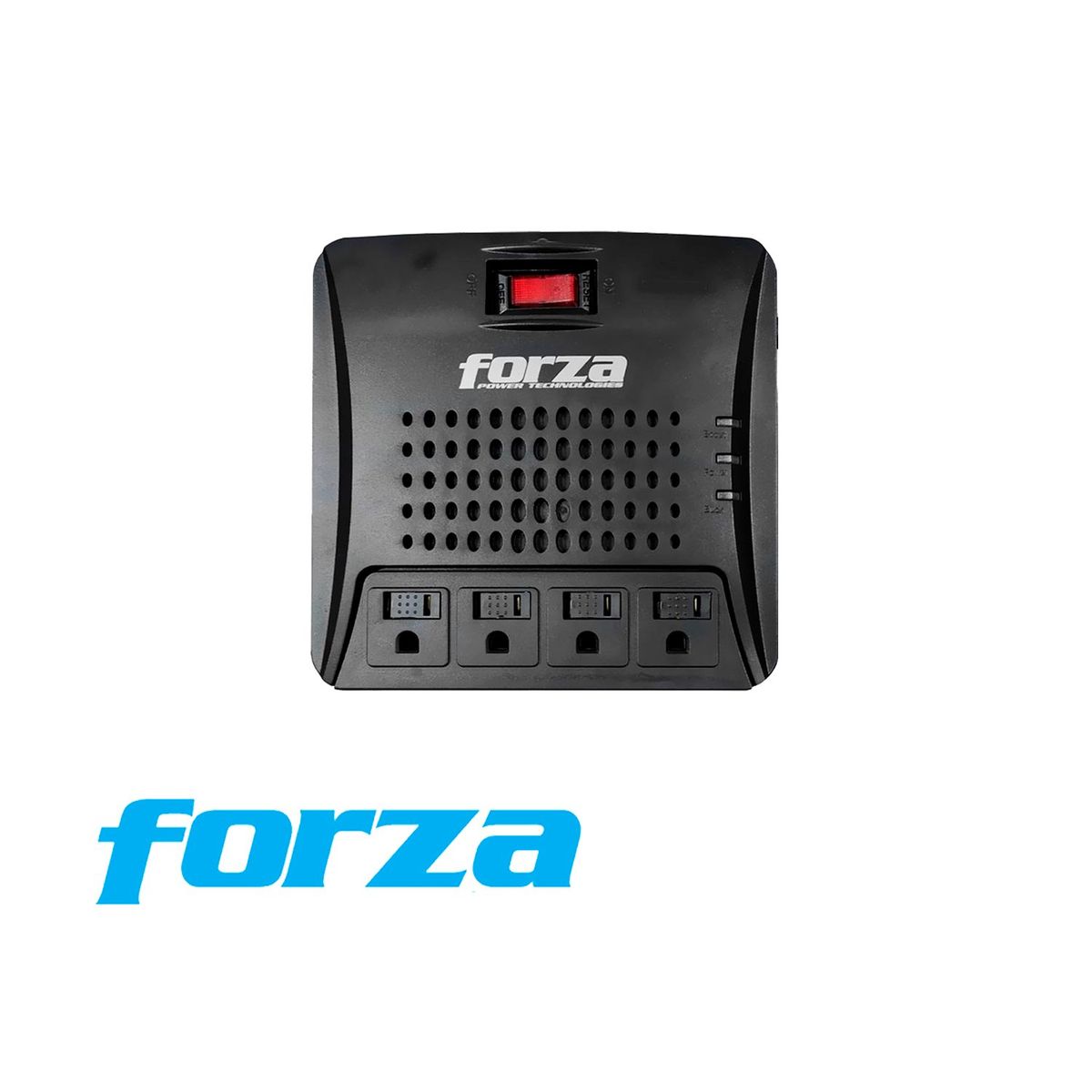 FORZA - ESTABILIZADOR FVR-3002 FORZA 4 SALIDAS 3000VA 1500W PROTECCIÓN 4 900J