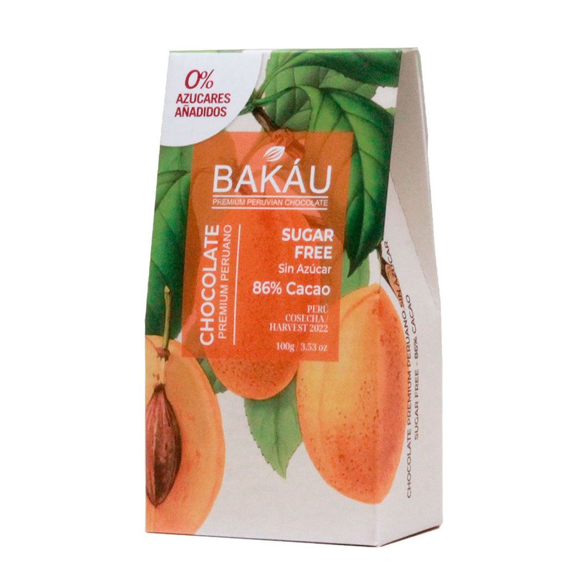 BAKAU - Chocolate Zero Azúcar (MFS) 86% Cacao x 100g