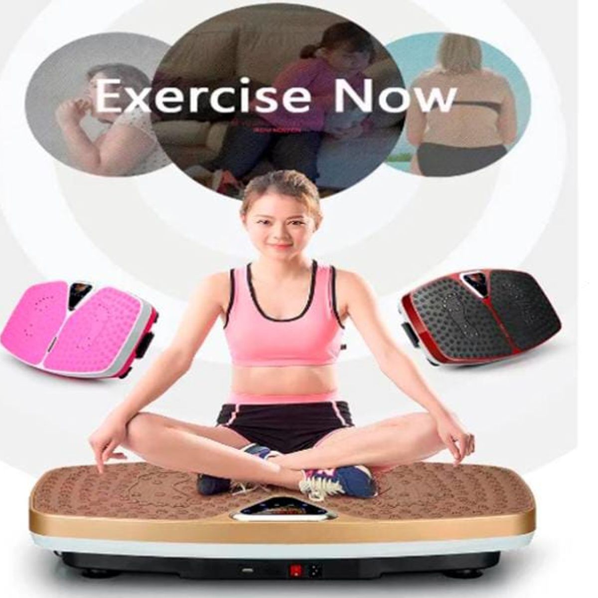 GENERICO - PLATAFORMA VIBRATORIA CON 99 VELOCIDADES CON IMANES - BLUETOOTH