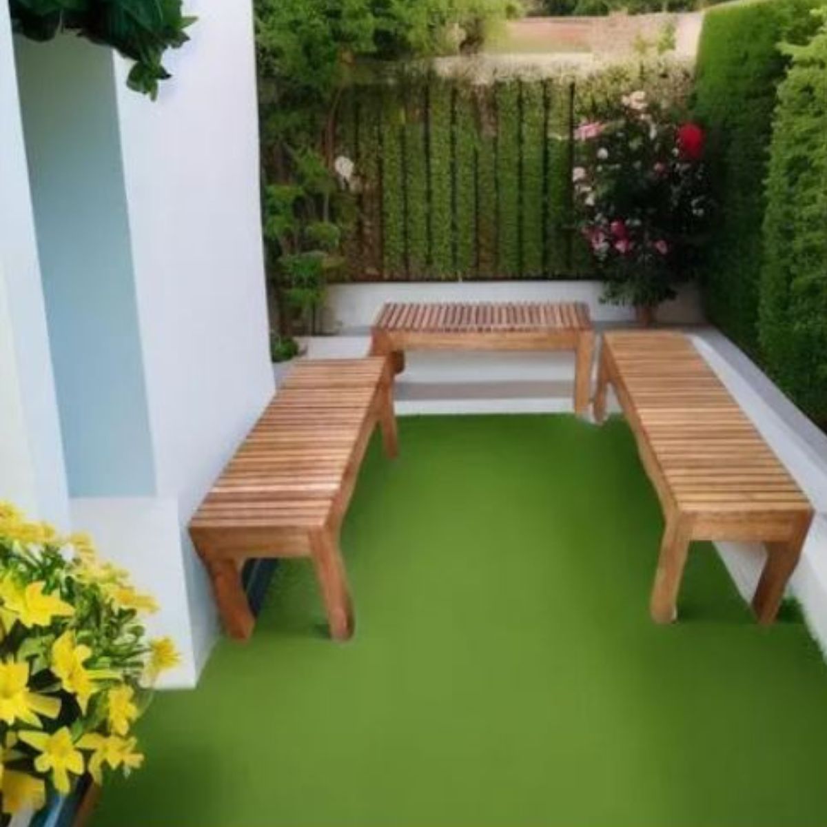 GENERICO - Banca Banco Madera  DELTTA en Madera Tornillo set de terraza