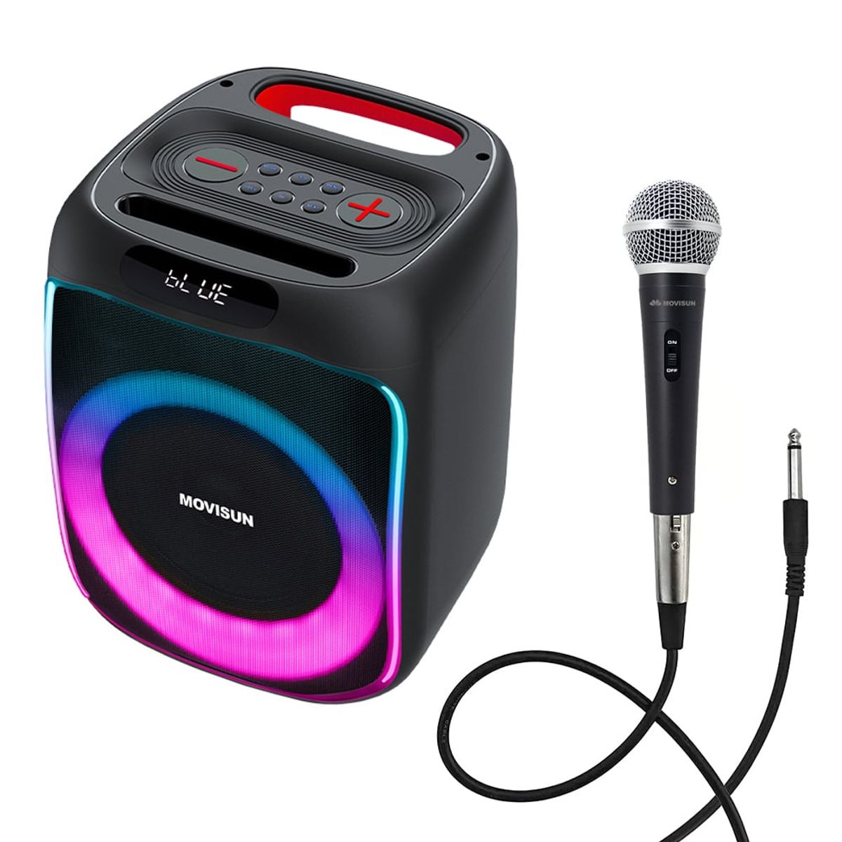 MOVISUN - Parlante Karaoke MOVISUN Power Five 40W Bluetooth V50 Microfono TWS