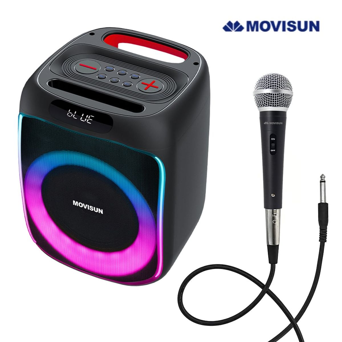 MOVISUN - Parlante Karaoke MOVISUN Power Five 40W Bluetooth V50 Microfono TWS