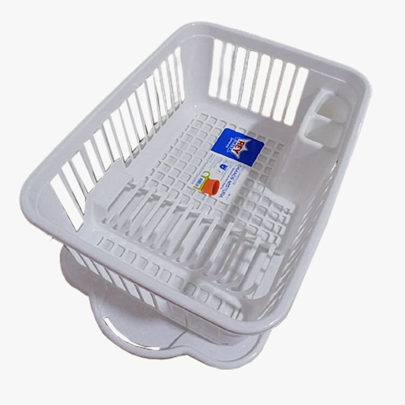 GENERICO - Escurridor de Platos Plastico Firme BLANCO