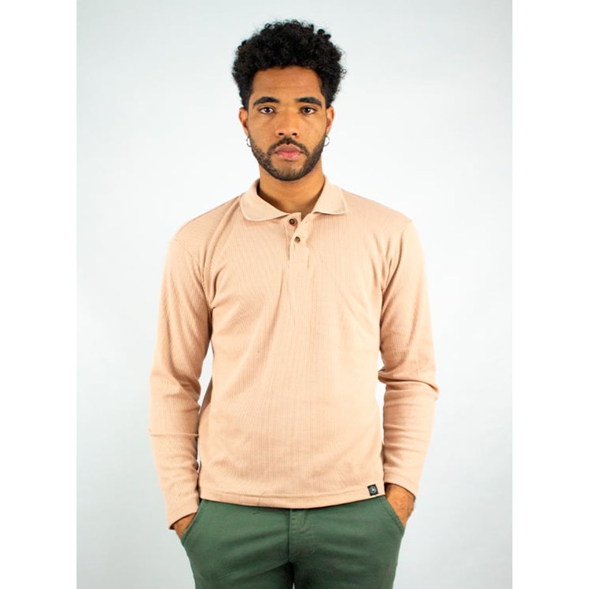 DM DEXMEN - Polo Dexmen Camisa Larga Beige