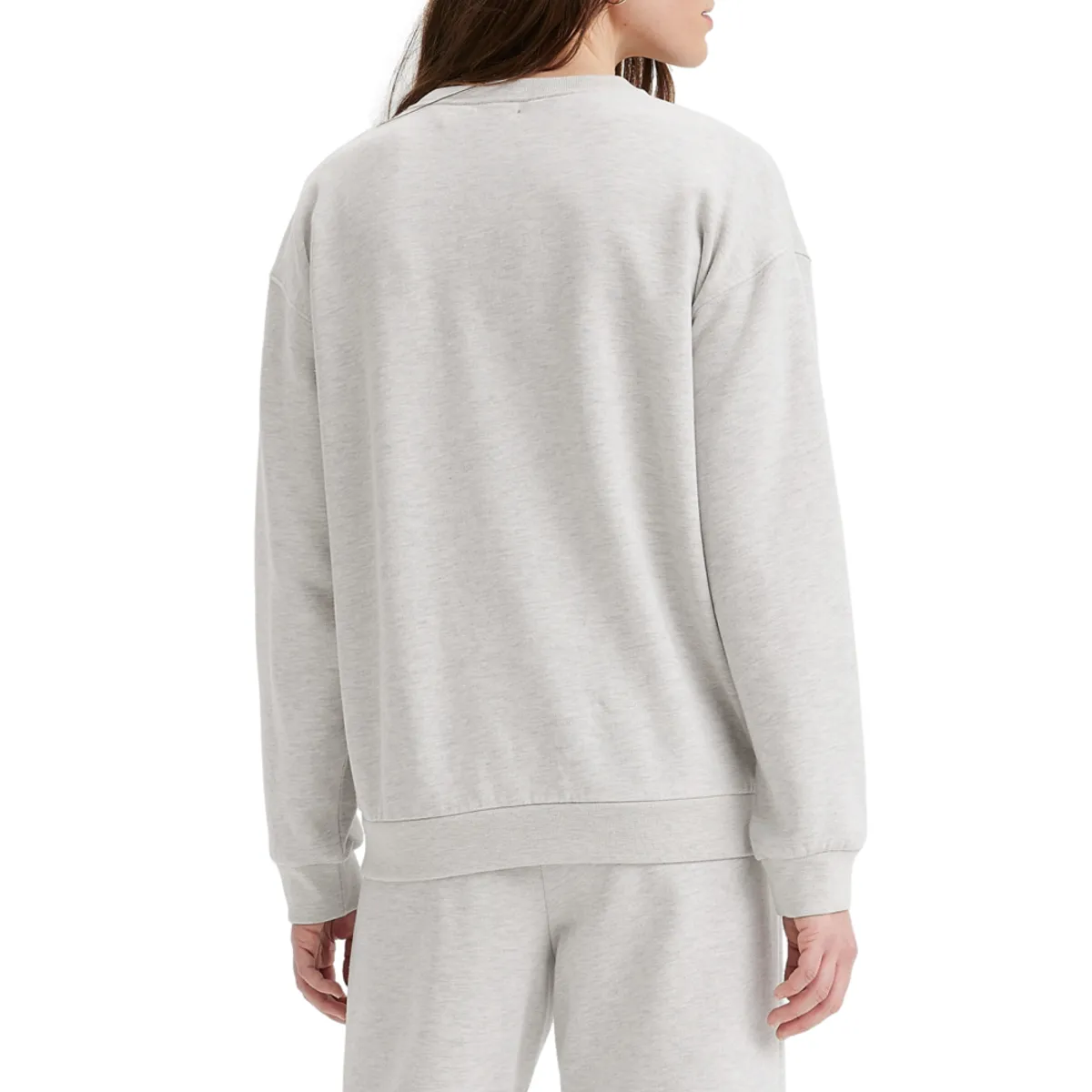 LEVIS - Polerón Mujer Mini Logo Batwing Gris Levis