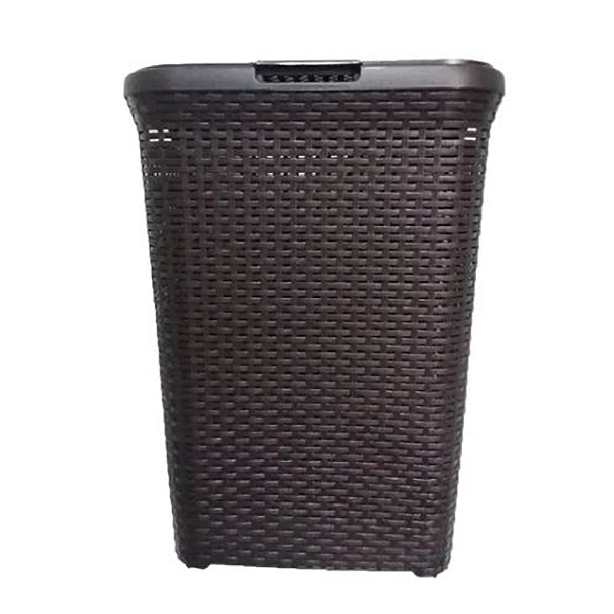 GENERICO - Cesta Grande Modelo ratan para ropa en marron