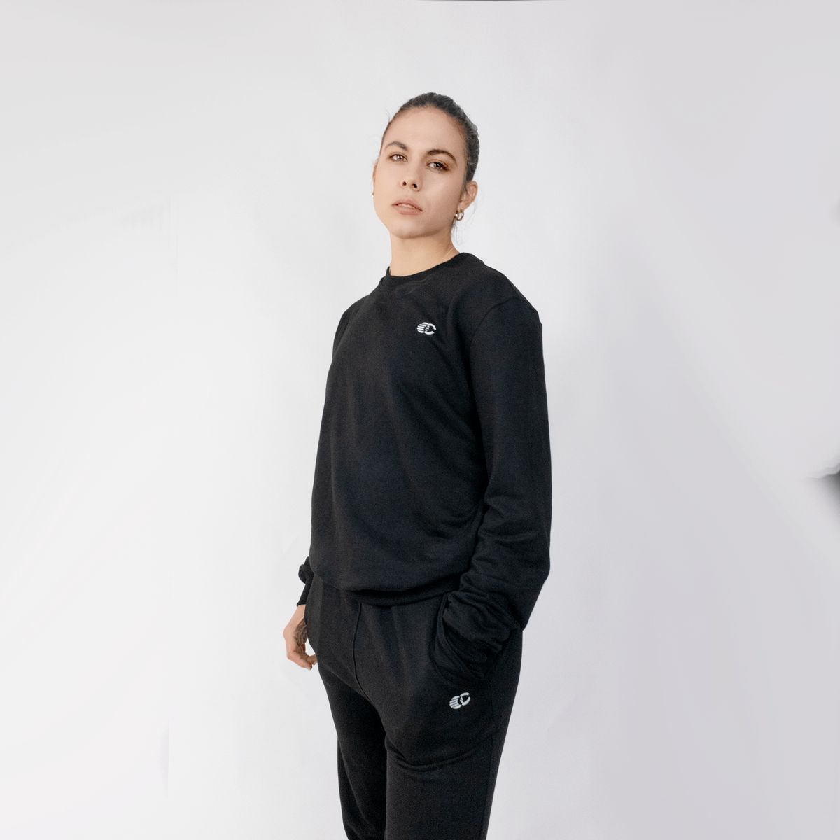 CINCO AM - ACTIVE01 POLERA UNISEX NEGRO