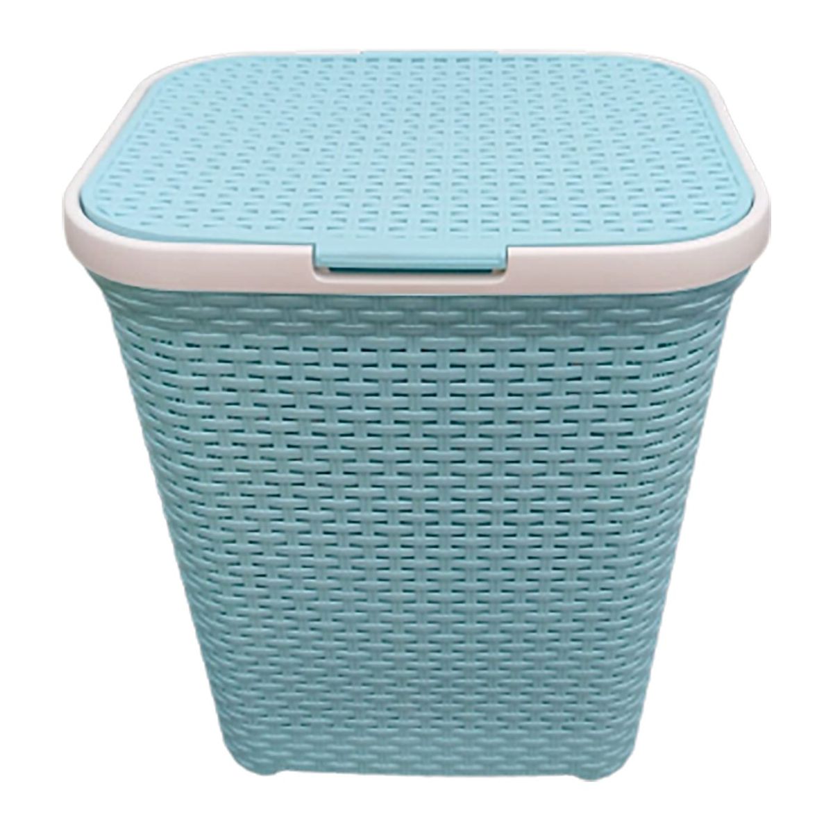 GENERICO - Cesta Grande Modelo ratan para ropa  en celeste