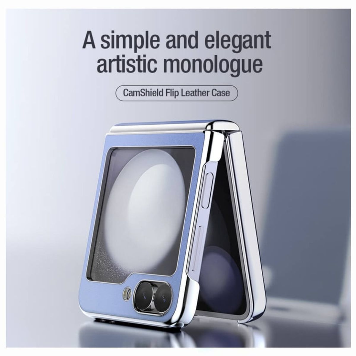 NILLKIN - Case Nillkin Camshield Flip Leather Samsung Z Flip 6 - Púrpura