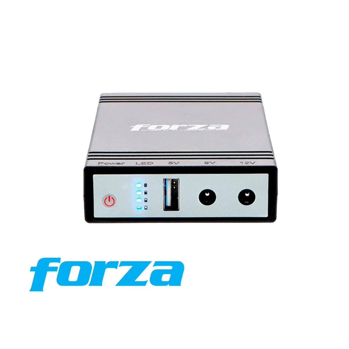 FORZA - MINI UPS CARGADOR PORTATIL DC-140USB FORZA 14W SALIDAS 5912V USB