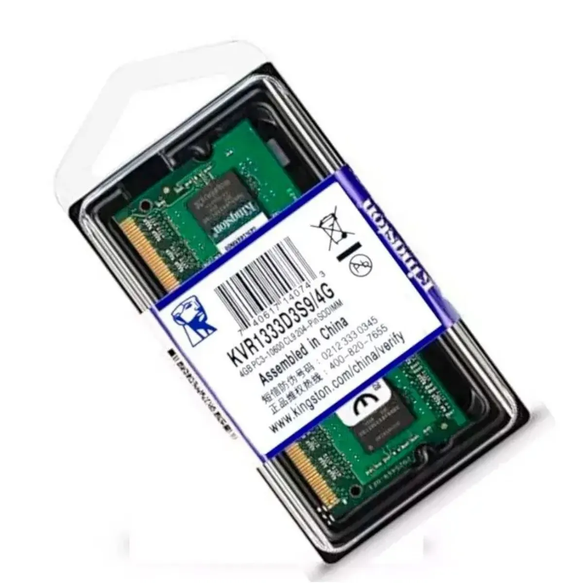 KINGSTON - Memoria RAM DDR3 - 4GB 1600mhz - Kingston Para Laptop