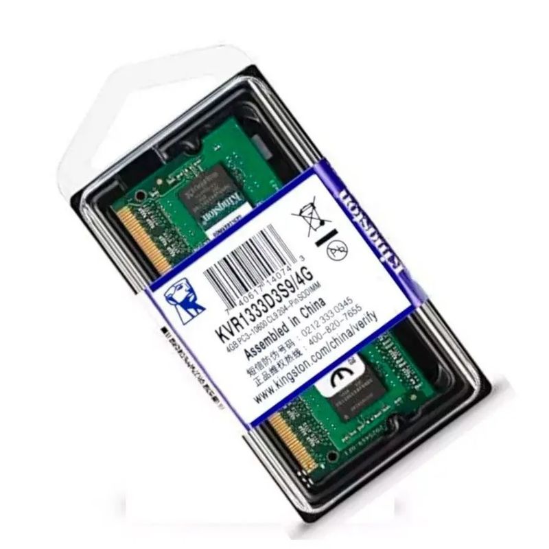 KINGSTON - Memoria RAM DDR3 - 4GB 1600mhz - Kingston Para Laptop