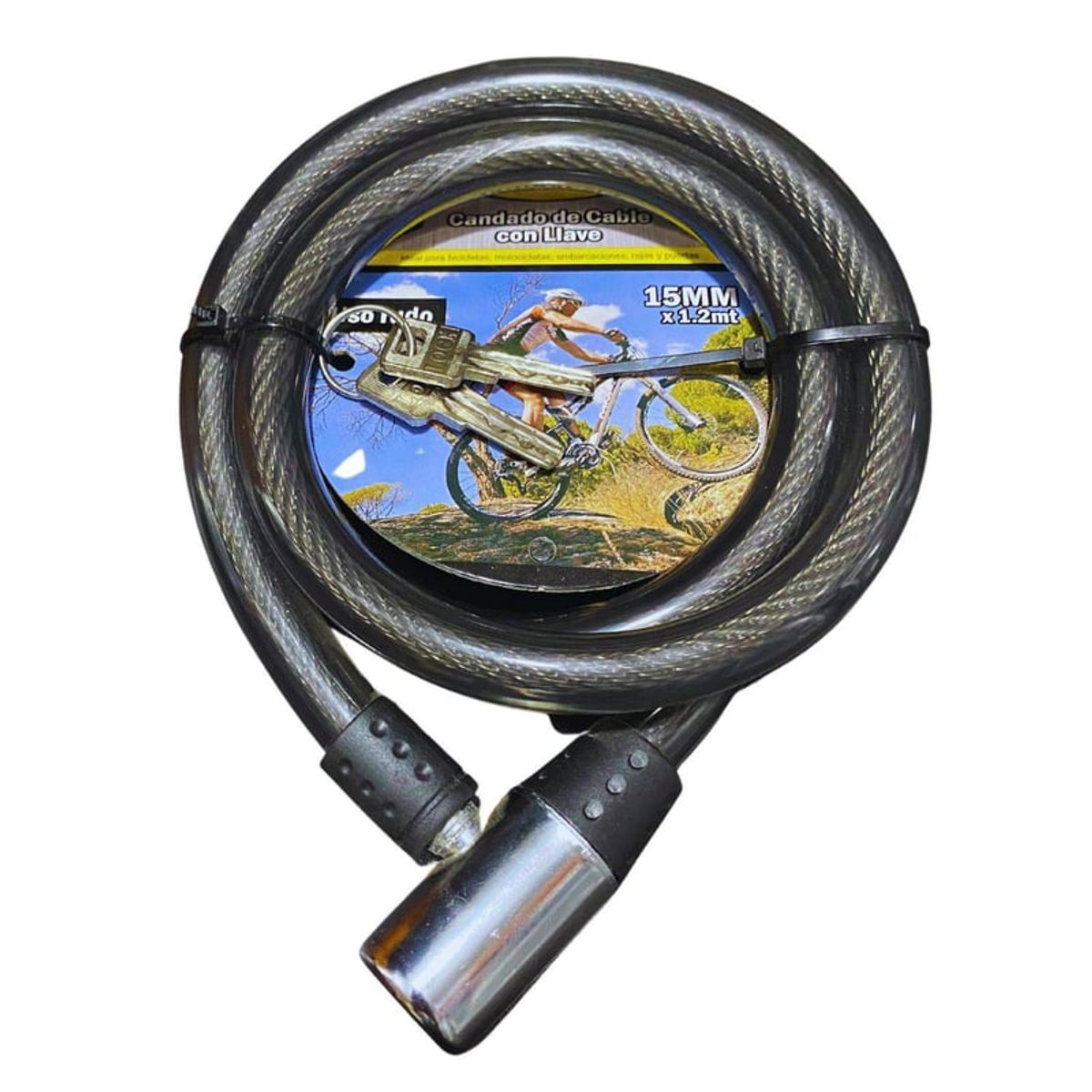 C&A - CANDADO CADENA 15MM X 12MT PARA BICICLETAS C&A