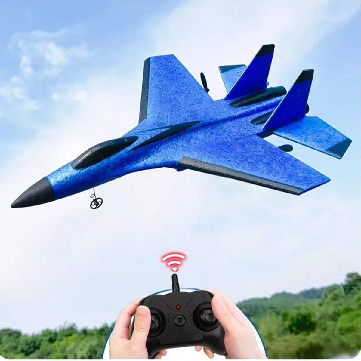 GENERICO - Aeroplano Control Remoto RC FX620 Luz Noche Día del Niño