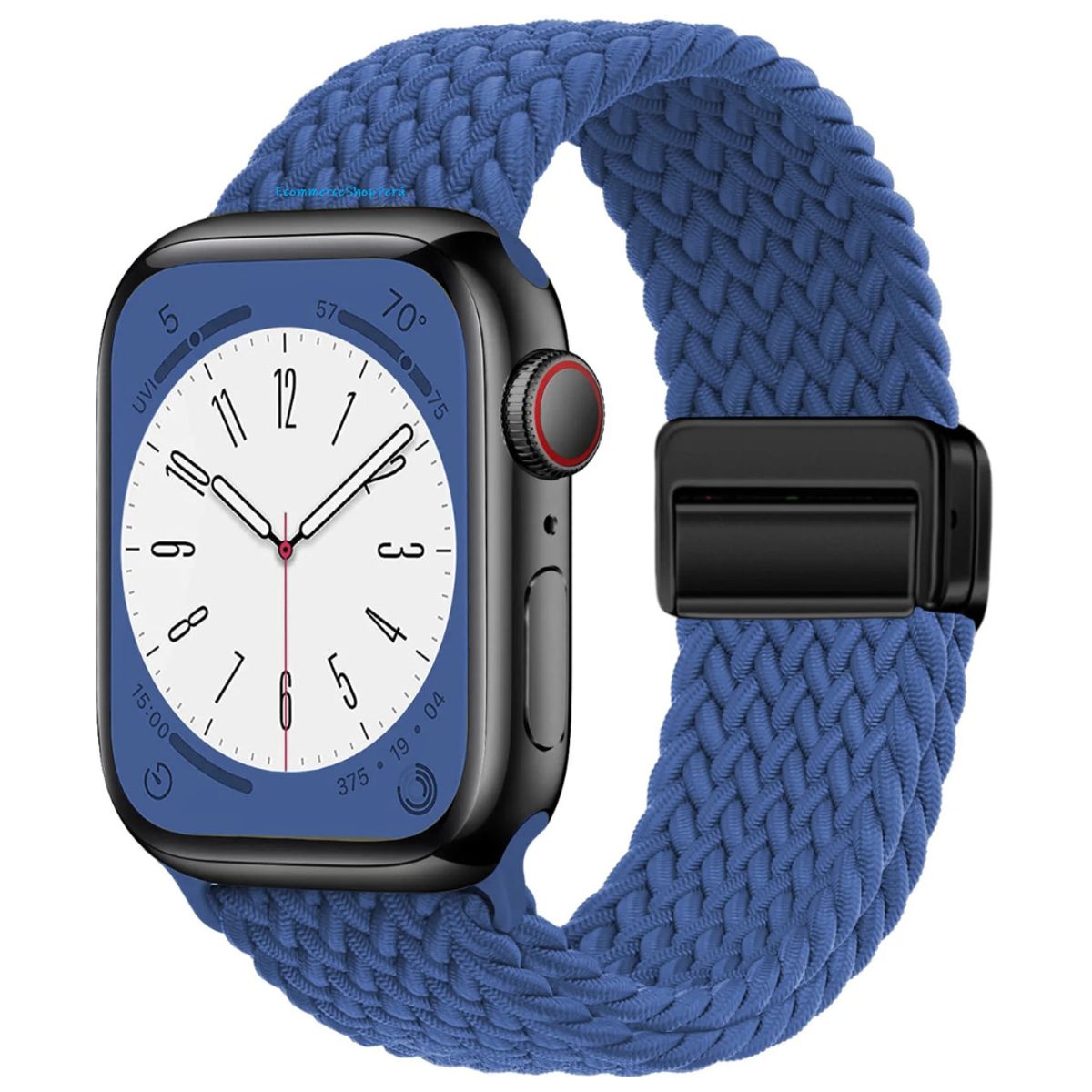 GENERICO - Correa Nylon Trenzado Cierre Magnético para 42-44-45-49MM Azul