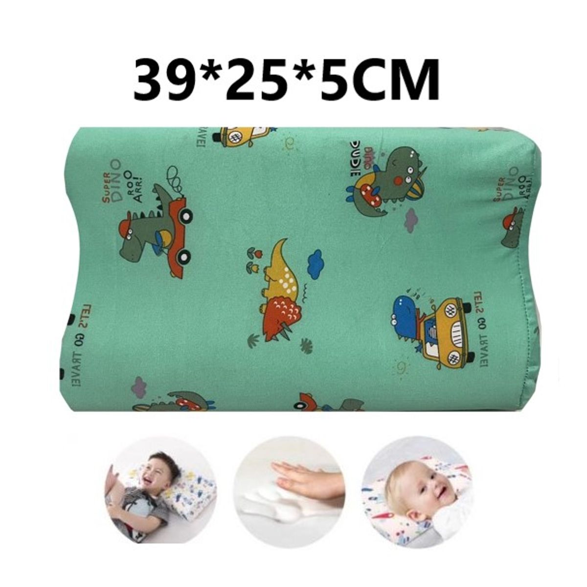 GENERICO - Almohada Viscoelástica Ergonómica para Niños Masculino color aleatorio