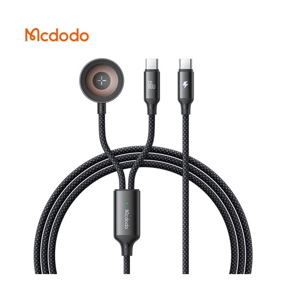 MCDODO - Cable tipo C 2en1- Para Macbook Iphone y Apple watch - 60W MCdodo