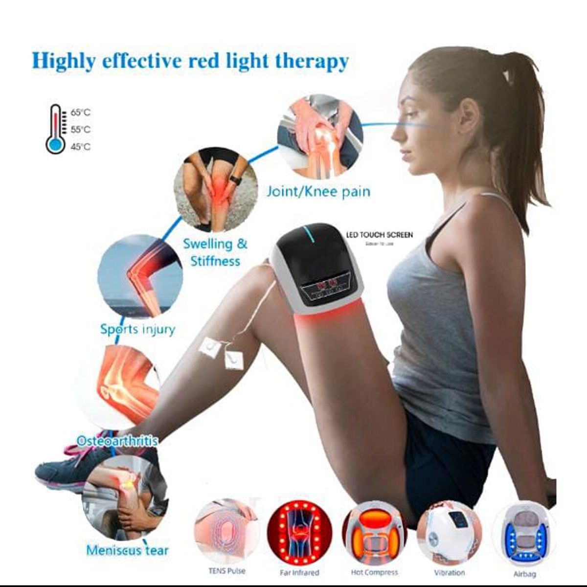 GENERICO - Masajeador Eléctrico de Rodilla para Fisioterapia