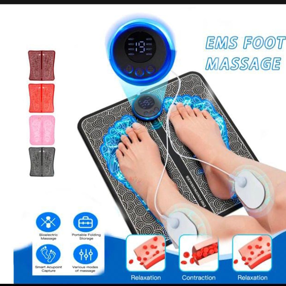 GENERICO - Masajeador eléctrico EMS para pies