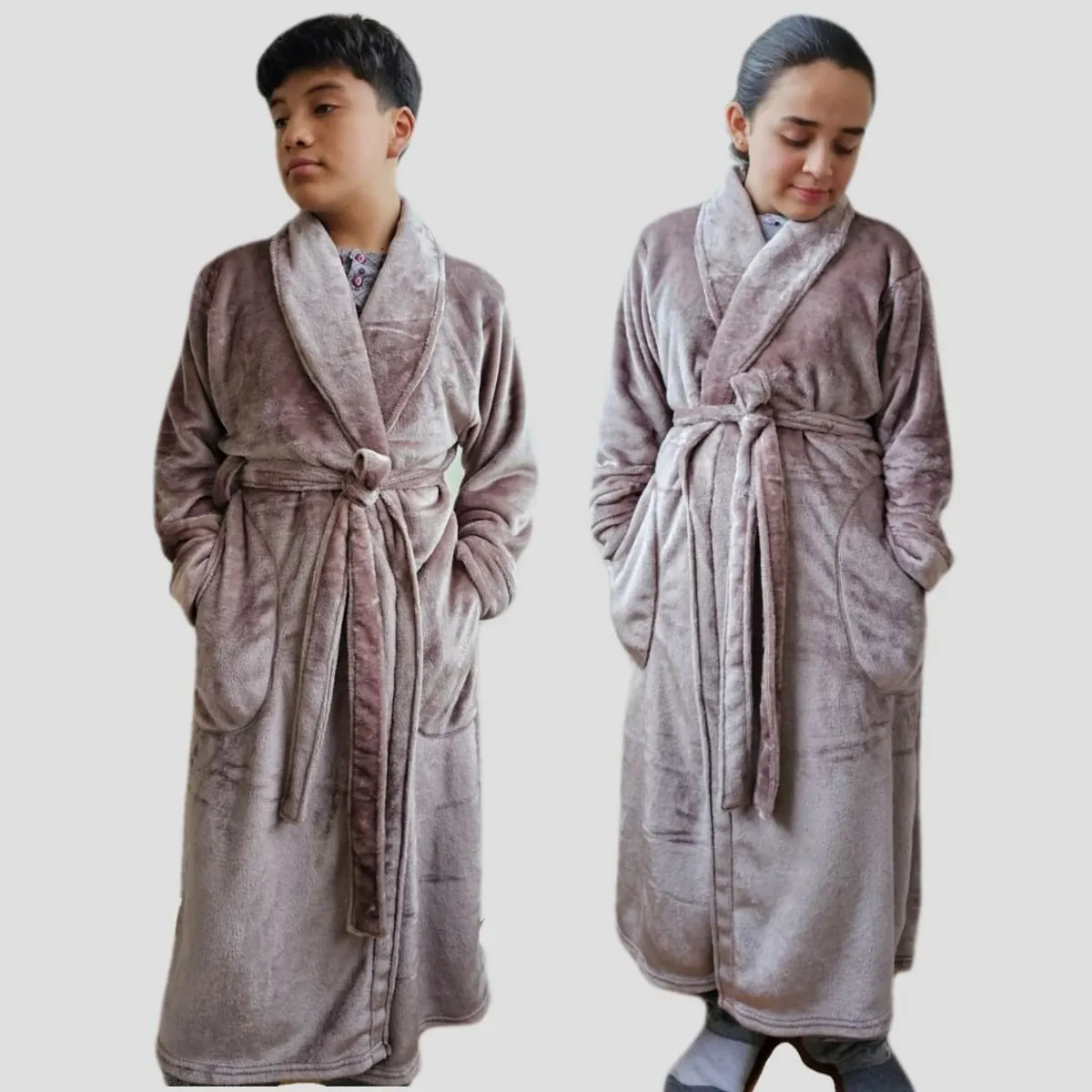 GENERICO - Salida de cama larga en felpa