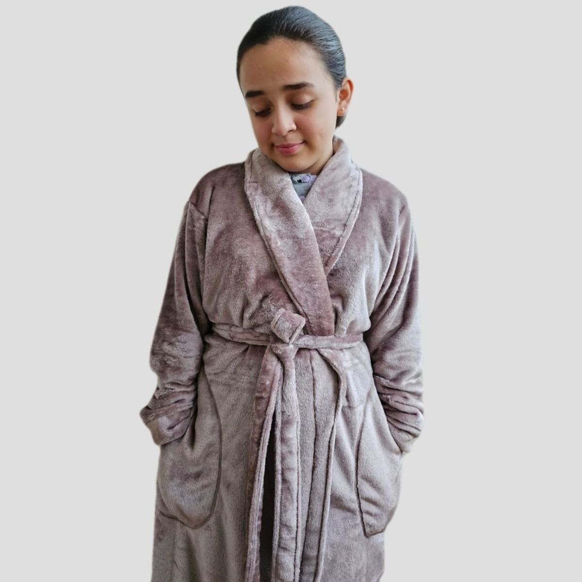 GENERICO - Salida de cama larga en felpa