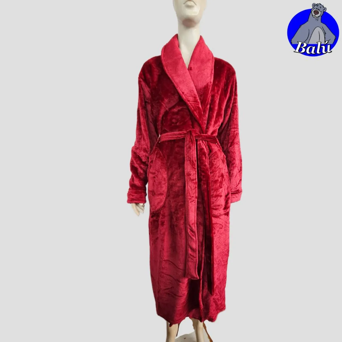 GENERICO - Salida de cama larga en felpa