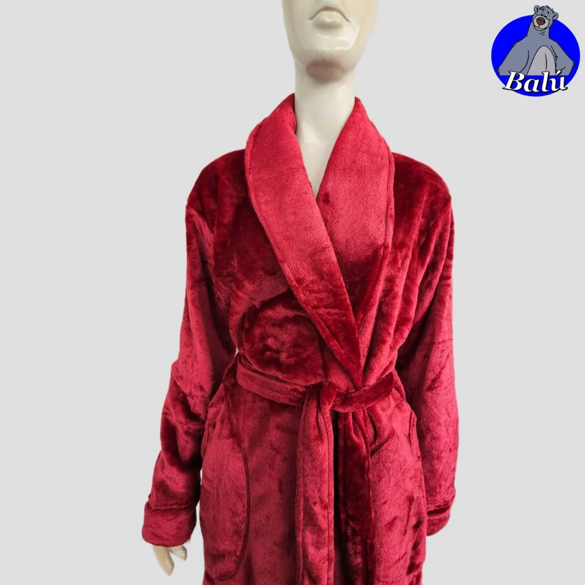 GENERICO - Salida de cama larga en felpa