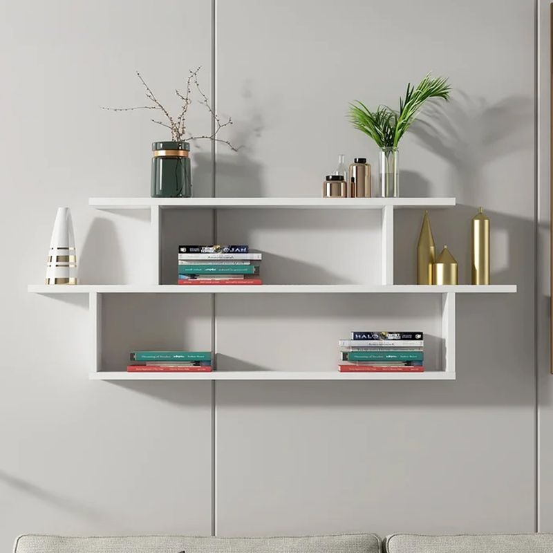 GENERICO - Repisa Flotante Melamina 90x54x20cm Blanco