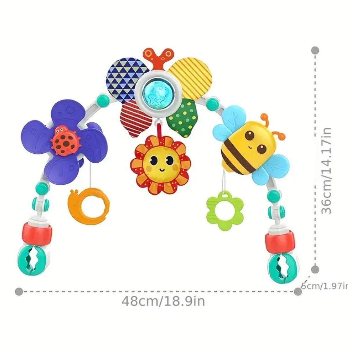 GENERICO - Móvil para coche - arco sonajero - mariposa