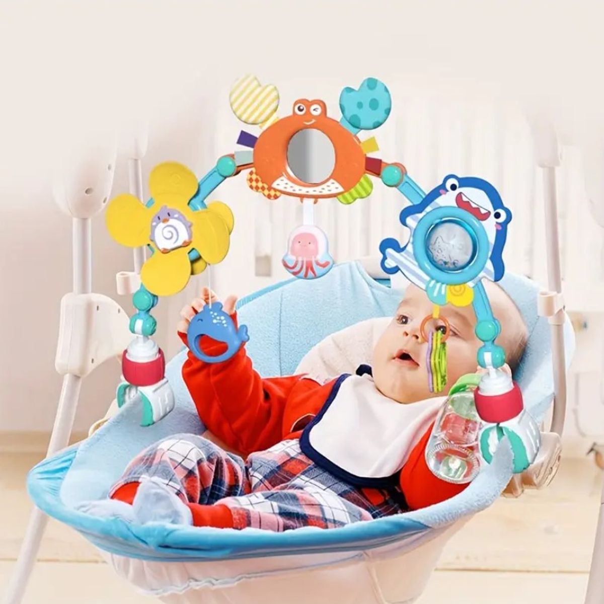 GENERICO - Móvil para coche - arco sonajero - cangrejo