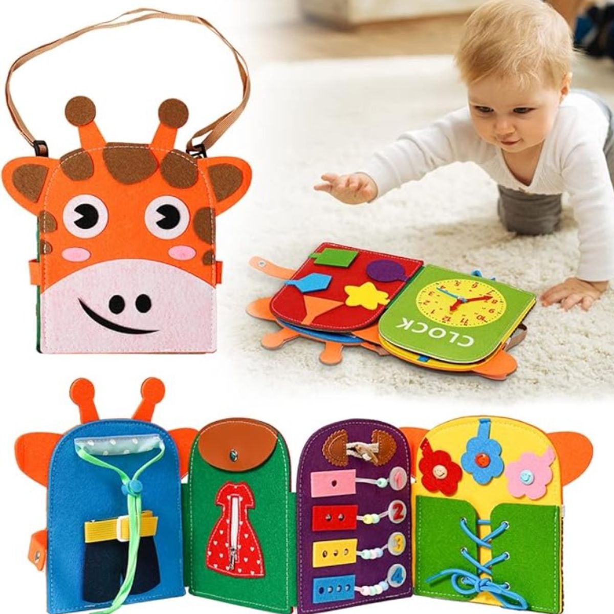 GENERICO - Libro de actividades Jirafa - naranja