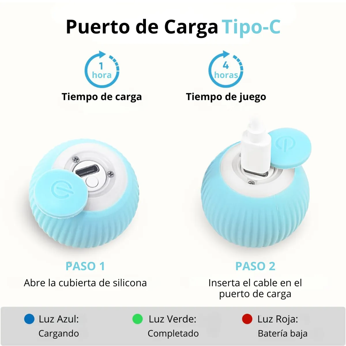 IMPORTADO MC - Pelota Interactiva para Gatos Juguete Inteligente Rosa