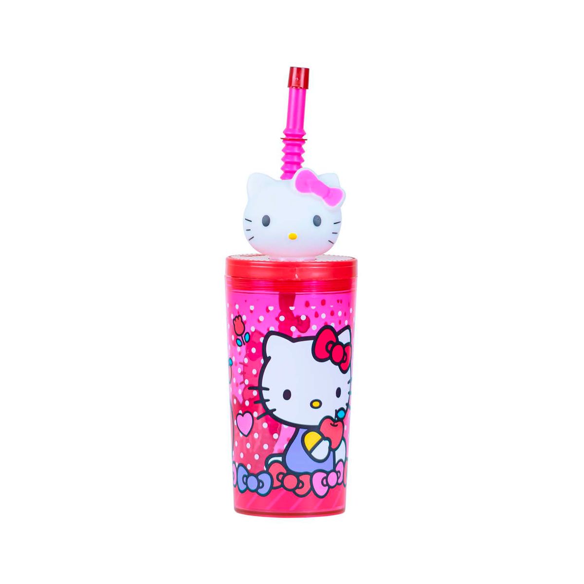 SCOOL - Vaso tumbler con caña - Hello Kitty